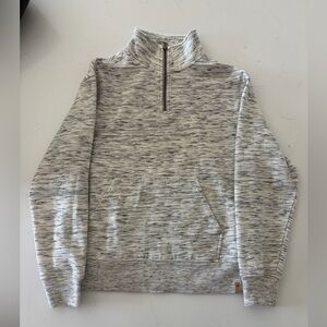 10 Tree Men's Gray Quarter-Zip Sweater